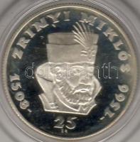 1966. "Zrínyi" sor 25Ft, 50Ft ezüst, díszdobozban T:PP! R!