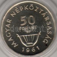 1961. "Liszt" sor 25Ft, 50Ft ezüst, díszdobozban T:BU R!