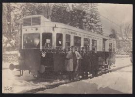 2 db vasúti fotó - mozdony és motorvonat