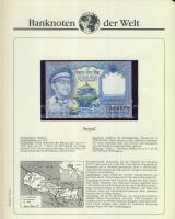 Richard Borek:"Banknoten der Welt" gyűrűs bankjegy gyűjtőalbum, összesen 61db ország bankj...