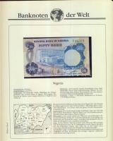 Richard Borek:"Banknoten der Welt" gyűrűs bankjegy gyűjtőalbum, összesen 61db ország bankj...