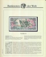 Richard Borek:"Banknoten der Welt" gyűrűs bankjegy gyűjtőalbum, összesen 61db ország bankj...