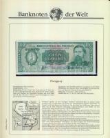 Richard Borek:"Banknoten der Welt" gyűrűs bankjegy gyűjtőalbum, összesen 61db ország bankj...