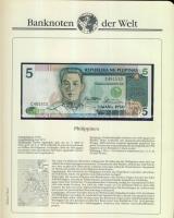 Richard Borek:"Banknoten der Welt" gyűrűs bankjegy gyűjtőalbum, összesen 61db ország bankj...