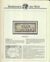 Richard Borek:"Banknoten der Welt" gyűrűs bankjegy gyűjtőalbum, összesen 61db ország bankj...