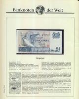 Richard Borek:"Banknoten der Welt" gyűrűs bankjegy gyűjtőalbum, összesen 61db ország bankj...