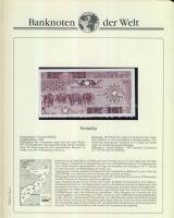 Richard Borek:"Banknoten der Welt" gyűrűs bankjegy gyűjtőalbum, összesen 61db ország bankj...
