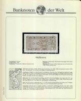 Richard Borek:"Banknoten der Welt" gyűrűs bankjegy gyűjtőalbum, összesen 61db ország bankj...