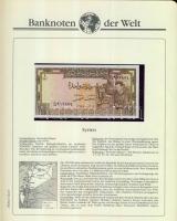 Richard Borek:"Banknoten der Welt" gyűrűs bankjegy gyűjtőalbum, összesen 61db ország bankj...