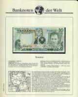 Richard Borek:"Banknoten der Welt" gyűrűs bankjegy gyűjtőalbum, összesen 61db ország bankj...