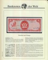 Richard Borek:"Banknoten der Welt" gyűrűs bankjegy gyűjtőalbum, összesen 61db ország bankj...