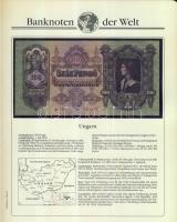Richard Borek:"Banknoten der Welt" gyűrűs bankjegy gyűjtőalbum, összesen 61db ország bankj...