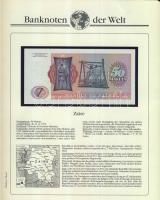 Richard Borek:"Banknoten der Welt" gyűrűs bankjegy gyűjtőalbum, összesen 61db ország bankj...