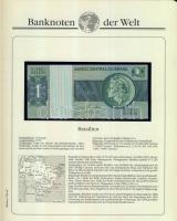 Richard Borek:"Banknoten der Welt" gyűrűs bankjegy gyűjtőalbum, összesen 61db ország bankj...