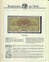 Richard Borek:"Banknoten der Welt" gyűrűs bankjegy gyűjtőalbum, összesen 61db ország bankj...