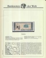 Richard Borek:"Banknoten der Welt" gyűrűs bankjegy gyűjtőalbum, összesen 61db ország bankj...
