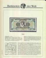 Richard Borek:"Banknoten der Welt" gyűrűs bankjegy gyűjtőalbum, összesen 61db ország bankj...