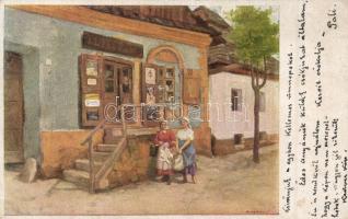 Hungarian countryside shop s: Bruck Miksa