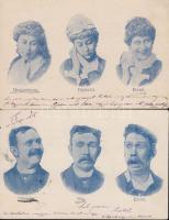 3 Családi Állapot, 2 Nem - a házasság a férfi és a nő életében, 2 db humoros régi képeslap