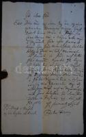 1661 Magyar nyelvű cito, cito, citissime levél Bajmócról Körmöcbányára Farkas Ferenctől melyben lova...