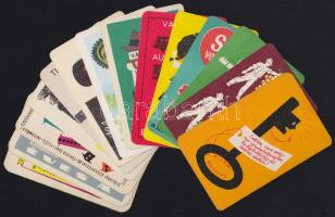 15 db klf kártyanaptár az 50-es 60-as évekből