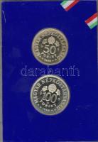 1969. "Tanácsköztársaság" sor 50Ft, 100Ft ezüst, díszdobozban T:PP