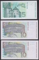 Horvátország 1993. 5K T:I + 2001. 10K (2x) T.I,II