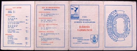 1966 Budapest Népstadion VIII. Atlétikai Bajnokság programfüzete