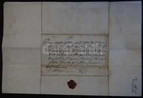 1671 Joanelli János-András bányakamaragróf, királyi tanácsos német nyelvű levele, velencei dózsék családjából származó Hieronymus Morosini ügyében. Száraz- és viaszpecséttel / Handwritten letter of Johannes Andreas Joanelli mine-commerce-duke in German abour Hieronimus Moroschini with dry, and wax-seal
