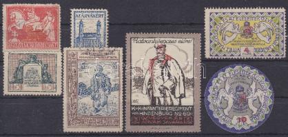 7 db klf segélybélyeg a hadiárvákért és özvegyekért