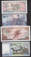 Észak-Korea 1978. 1W + 10W + 1998. 5W + 2005. 200W T:I