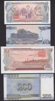 Észak-Korea 1978. 1W + 10W + 1998. 5W + 2005. 200W T:I