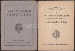 1922-24 Nemzetei Szalon - A Balatoni Társaság első és második kiállításának katalógusa