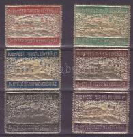 1933/1948 Dr. Győző Dezső menedékház 6 db levélzáró + Menedékház alap 3 db 10-es kisív