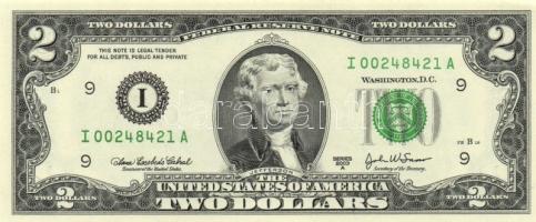 USA 2003. 2$ (2x) egymásutáni sorszámmal! T:I + USA/Silver Certificate 1935C 1$ T:III