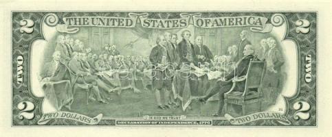 USA 2003. 2$ (2x) egymásutáni sorszámmal! T:I + USA/Silver Certificate 1935C 1$ T:III