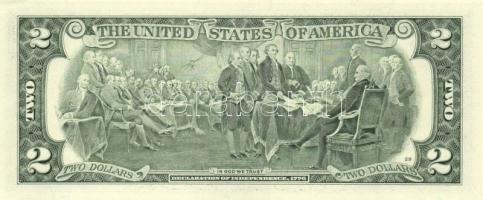 USA 2003. 2$ (2x) egymásutáni sorszámmal! T:I + USA/Silver Certificate 1935C 1$ T:III