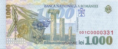 Románia 1998. 1000L, 5000L + 1999. 2000L "Napfogyatkozás" + 2000. 10.000L + 2001. 50.000L ...