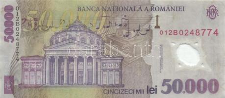 Románia 1998. 1000L, 5000L + 1999. 2000L "Napfogyatkozás" + 2000. 10.000L + 2001. 50.000L ...