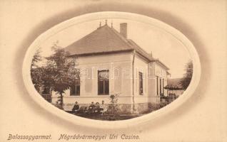 Balassagyarmat Nógrád vármegyei úri casino Emb.