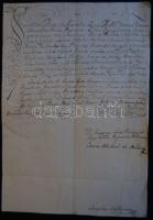 1777 Polgárok által az uralkodóhoz felterjesztett ügy elbírálásáról értesítő levél Bajzáth József ve...