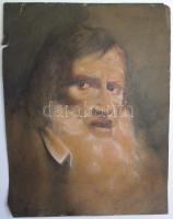 Horváth Adorján: Önarckép, akvarell-papír, jelzett, 24x31 cm