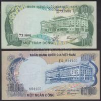 Dél-Vietnam 1972. 50D, 100D, 500D, 1000D T:I-,II+,III-