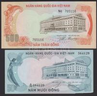 Dél-Vietnam 1972. 50D, 100D, 500D, 1000D T:I-,II+,III-