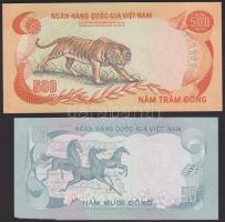 Dél-Vietnam 1972. 50D, 100D, 500D, 1000D T:I-,II+,III-