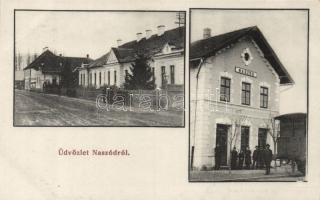 Naszód with railway station