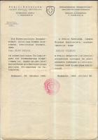 1944 A Svájci Követség menlevele eredeti példány / Original Schutz-pass of the Swiss Embassy