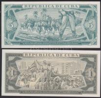 Kuba 1964. 5P "SPECIMEN" felülbélyegzéssel + 1979. 1P T:I