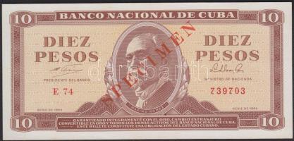 Kuba 1964. 10P "SPECIMEN" felülbélyegzéssel T:I