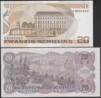 Ausztria 1956. 20Sch T:III+ + 1986. 20Sch T:I-
